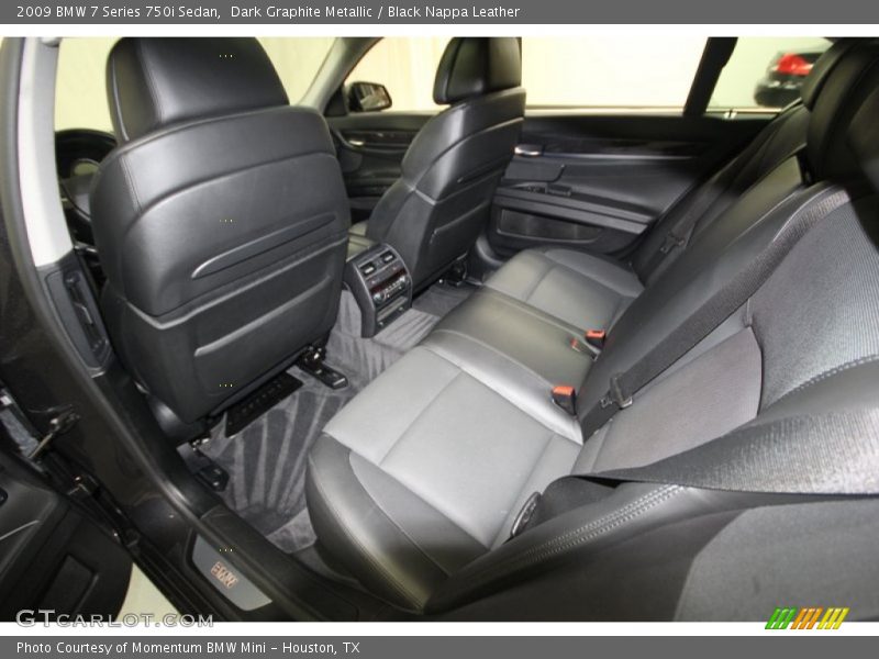 Dark Graphite Metallic / Black Nappa Leather 2009 BMW 7 Series 750i Sedan