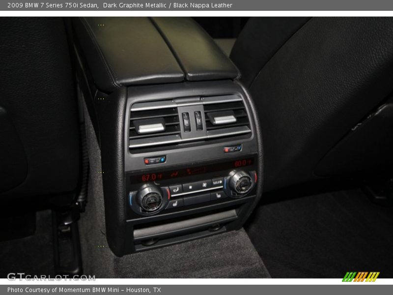 Dark Graphite Metallic / Black Nappa Leather 2009 BMW 7 Series 750i Sedan