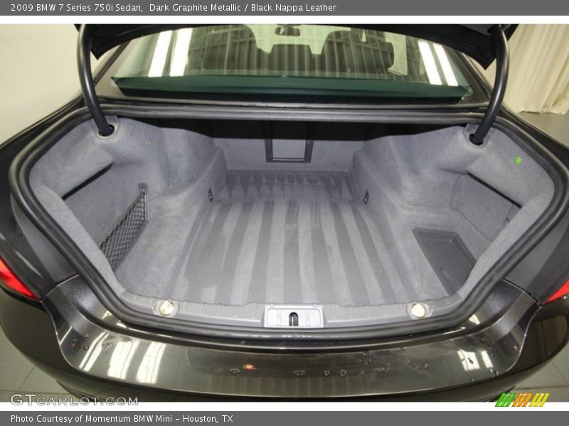 Dark Graphite Metallic / Black Nappa Leather 2009 BMW 7 Series 750i Sedan