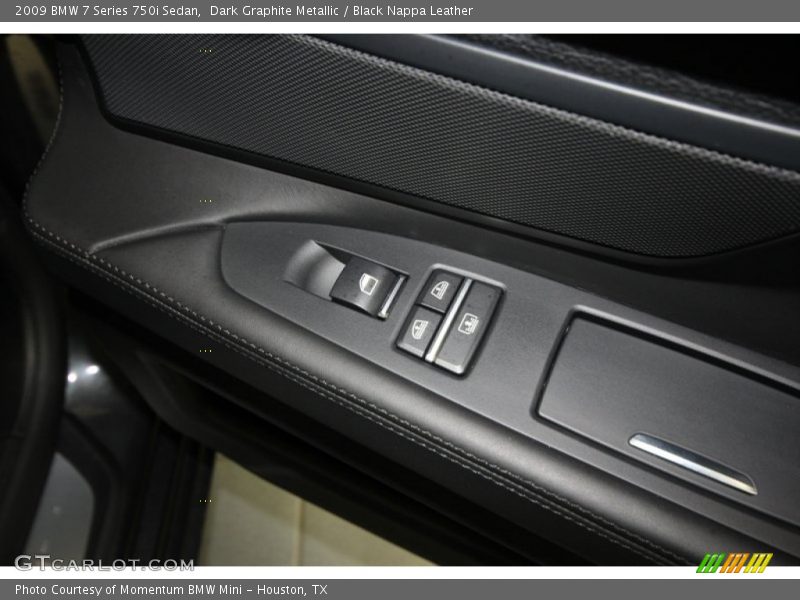 Dark Graphite Metallic / Black Nappa Leather 2009 BMW 7 Series 750i Sedan