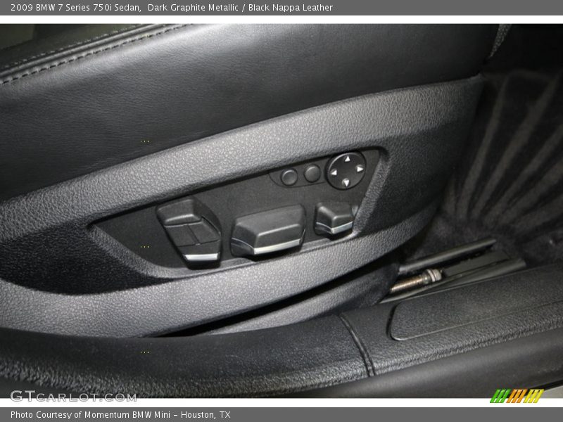 Dark Graphite Metallic / Black Nappa Leather 2009 BMW 7 Series 750i Sedan
