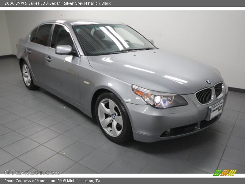 Silver Grey Metallic / Black 2006 BMW 5 Series 530i Sedan