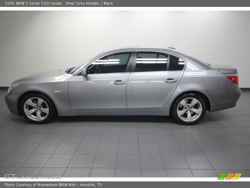 Silver Grey Metallic / Black 2006 BMW 5 Series 530i Sedan