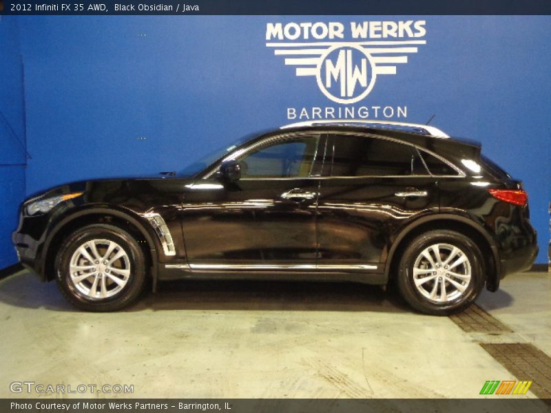 Black Obsidian / Java 2012 Infiniti FX 35 AWD
