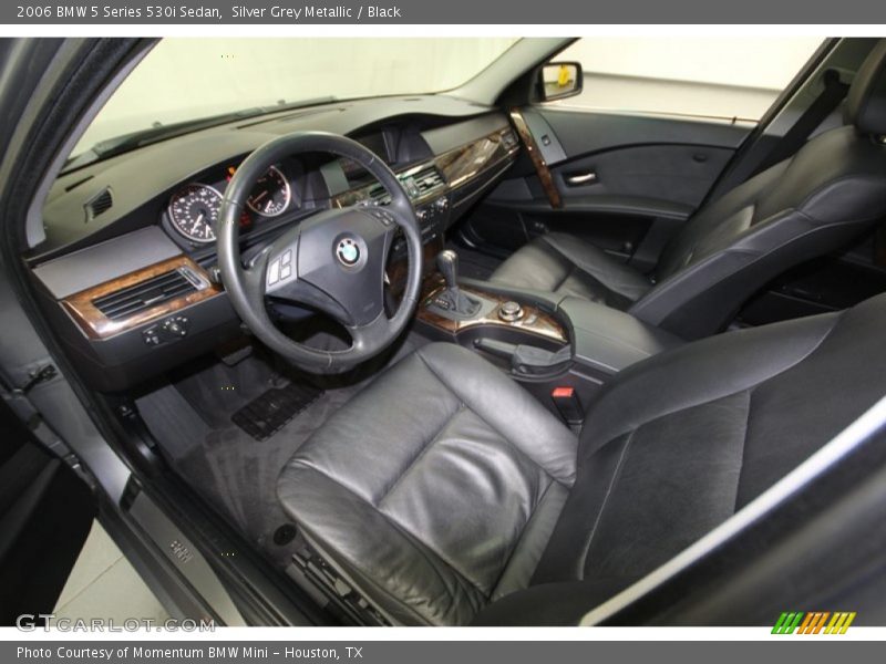 Silver Grey Metallic / Black 2006 BMW 5 Series 530i Sedan
