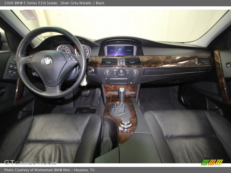 Silver Grey Metallic / Black 2006 BMW 5 Series 530i Sedan