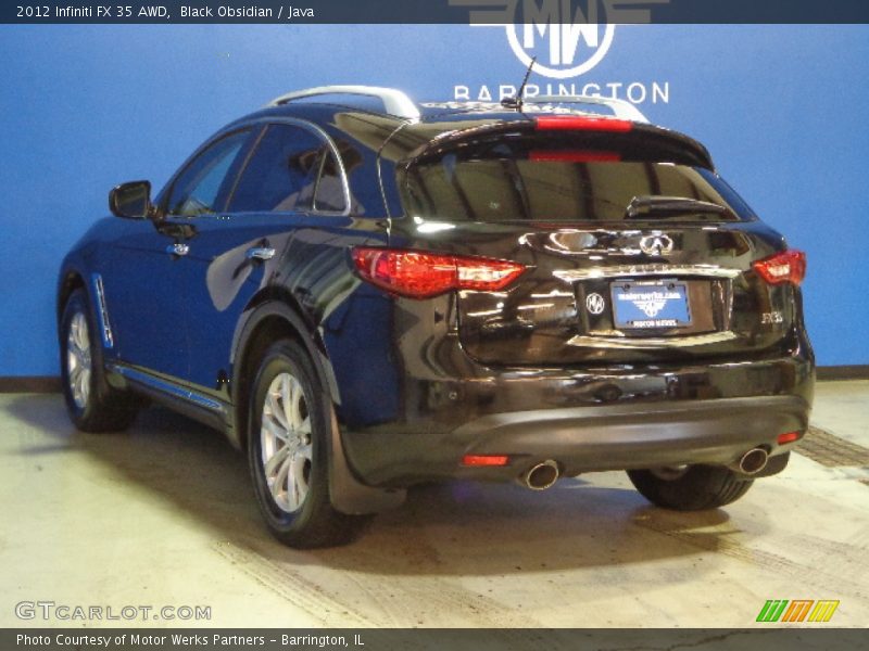 Black Obsidian / Java 2012 Infiniti FX 35 AWD