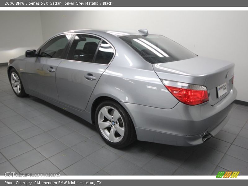 Silver Grey Metallic / Black 2006 BMW 5 Series 530i Sedan
