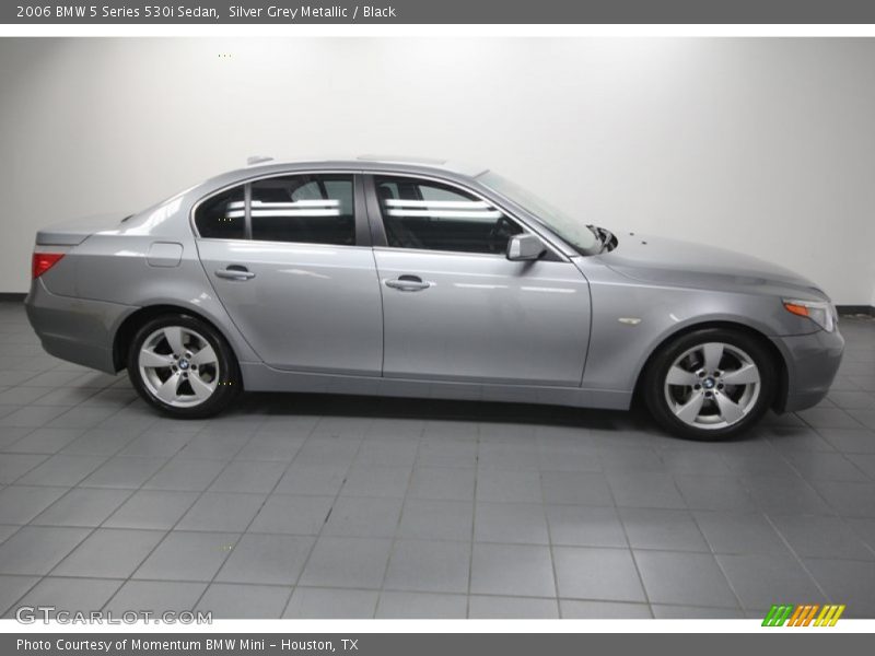 Silver Grey Metallic / Black 2006 BMW 5 Series 530i Sedan