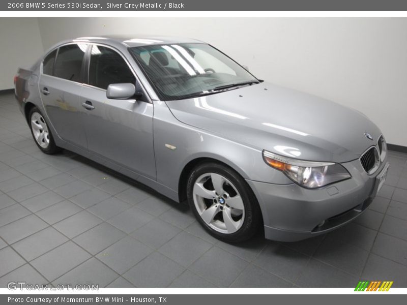 Silver Grey Metallic / Black 2006 BMW 5 Series 530i Sedan