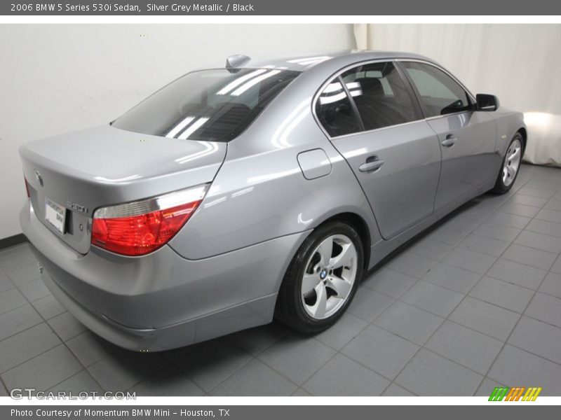 Silver Grey Metallic / Black 2006 BMW 5 Series 530i Sedan