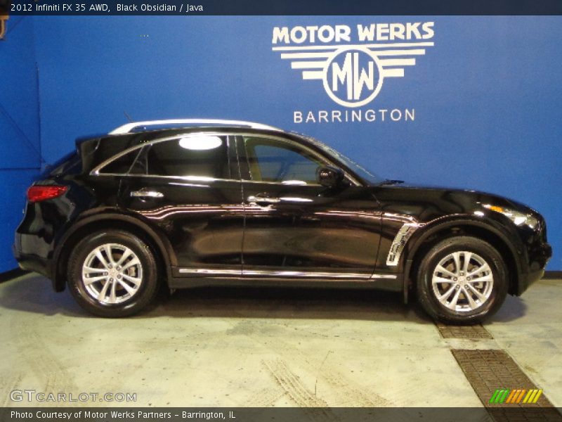 Black Obsidian / Java 2012 Infiniti FX 35 AWD