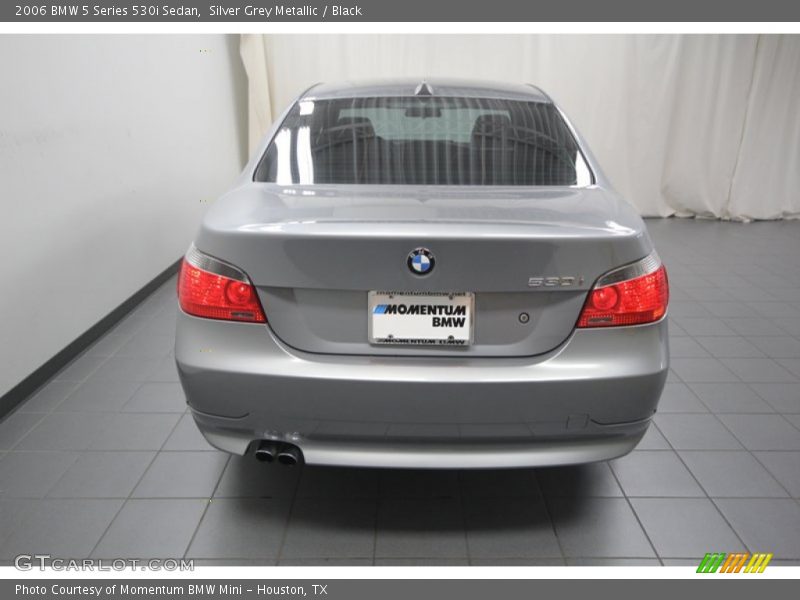 Silver Grey Metallic / Black 2006 BMW 5 Series 530i Sedan