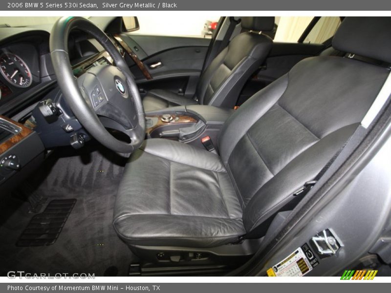 Silver Grey Metallic / Black 2006 BMW 5 Series 530i Sedan