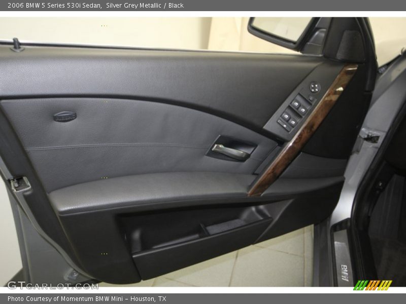 Silver Grey Metallic / Black 2006 BMW 5 Series 530i Sedan