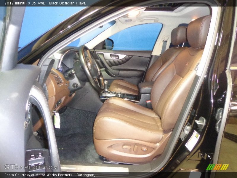 Front Seat of 2012 FX 35 AWD