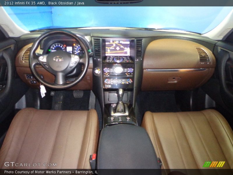 Dashboard of 2012 FX 35 AWD