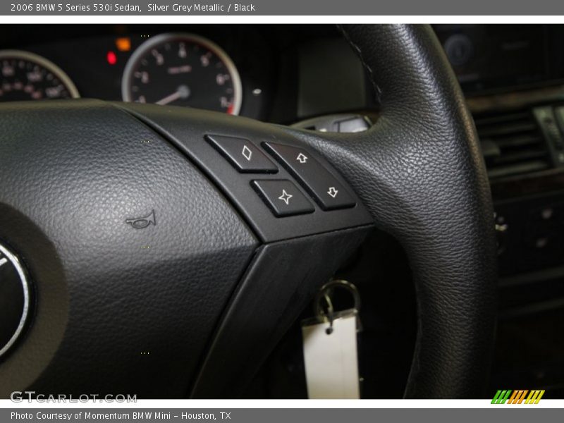 Silver Grey Metallic / Black 2006 BMW 5 Series 530i Sedan