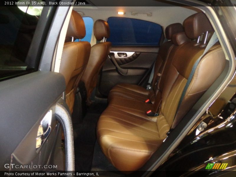 Rear Seat of 2012 FX 35 AWD