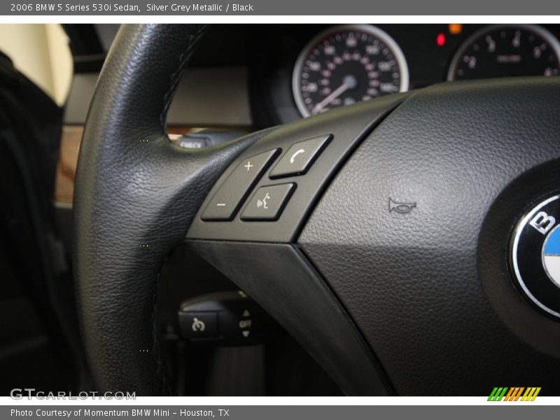 Silver Grey Metallic / Black 2006 BMW 5 Series 530i Sedan