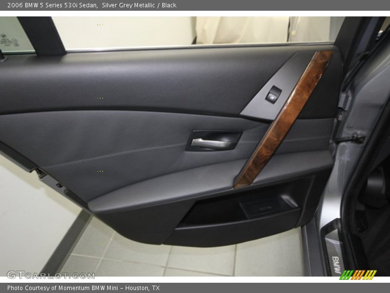 Silver Grey Metallic / Black 2006 BMW 5 Series 530i Sedan