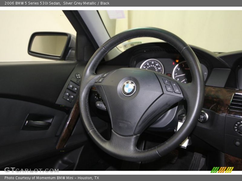 Silver Grey Metallic / Black 2006 BMW 5 Series 530i Sedan
