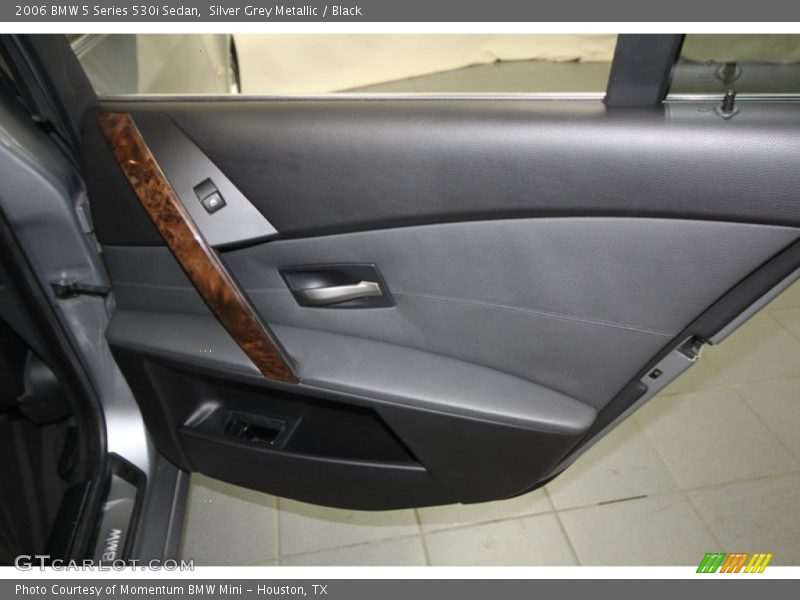 Silver Grey Metallic / Black 2006 BMW 5 Series 530i Sedan