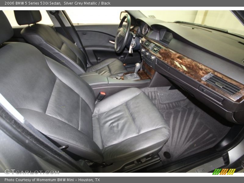 Silver Grey Metallic / Black 2006 BMW 5 Series 530i Sedan