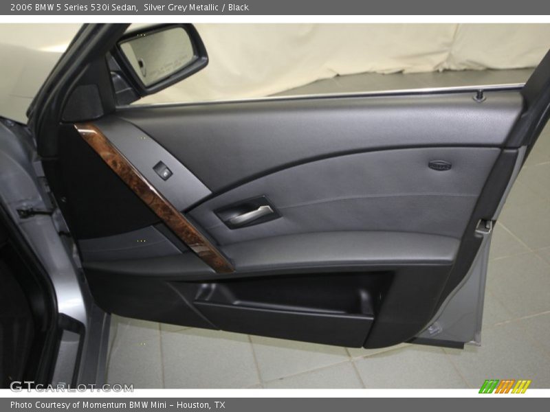 Silver Grey Metallic / Black 2006 BMW 5 Series 530i Sedan