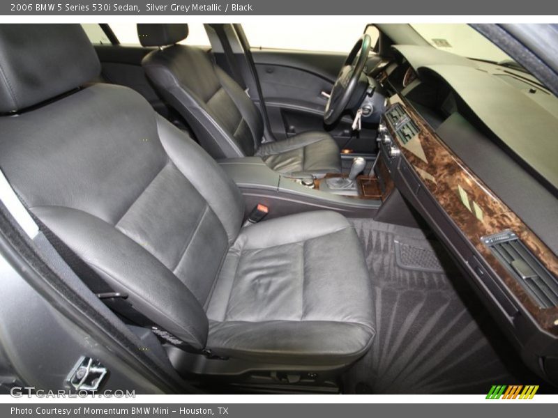 Silver Grey Metallic / Black 2006 BMW 5 Series 530i Sedan