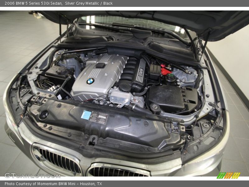 Silver Grey Metallic / Black 2006 BMW 5 Series 530i Sedan