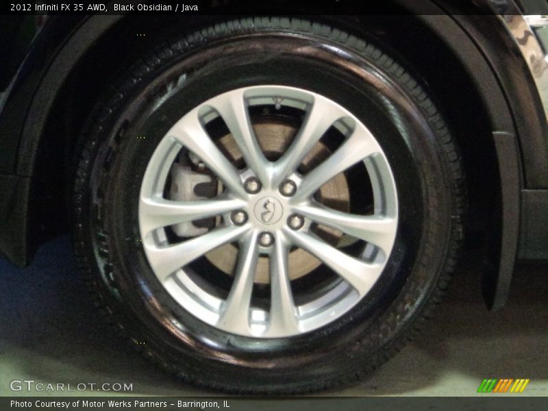 Black Obsidian / Java 2012 Infiniti FX 35 AWD