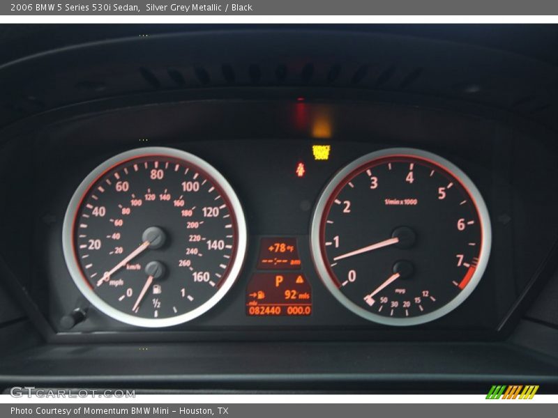 Silver Grey Metallic / Black 2006 BMW 5 Series 530i Sedan