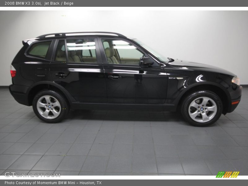 Jet Black / Beige 2008 BMW X3 3.0si