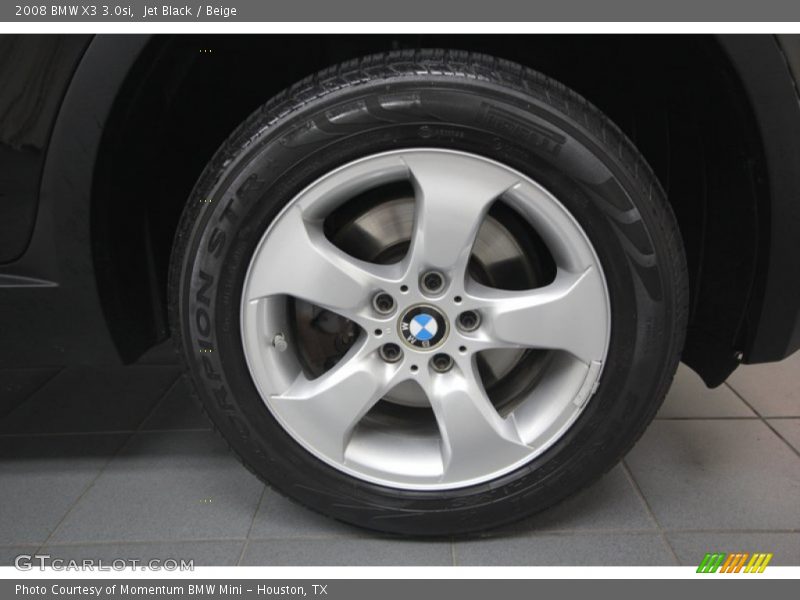 Jet Black / Beige 2008 BMW X3 3.0si
