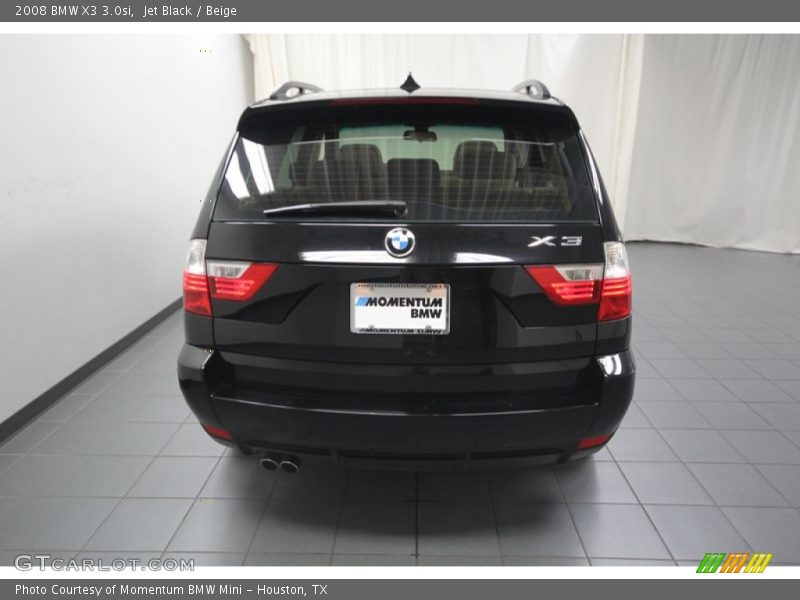Jet Black / Beige 2008 BMW X3 3.0si