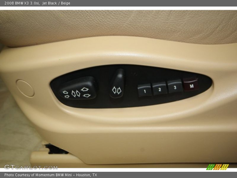 Jet Black / Beige 2008 BMW X3 3.0si