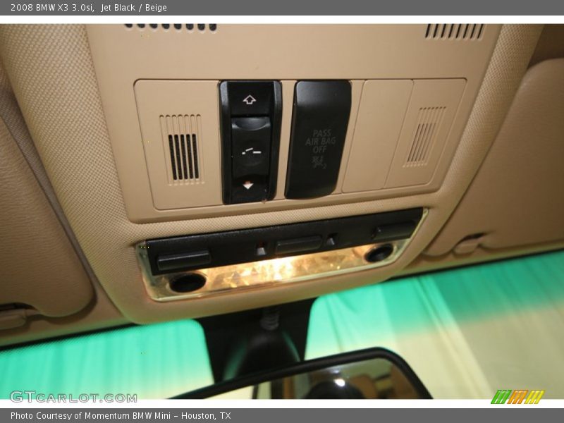 Jet Black / Beige 2008 BMW X3 3.0si