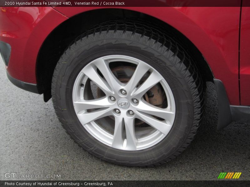 Venetian Red / Cocoa Black 2010 Hyundai Santa Fe Limited 4WD