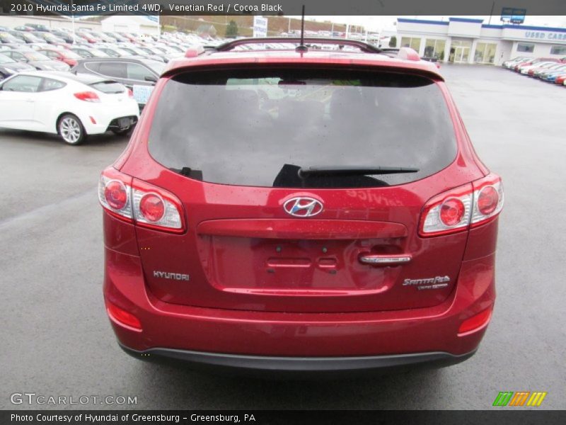 Venetian Red / Cocoa Black 2010 Hyundai Santa Fe Limited 4WD