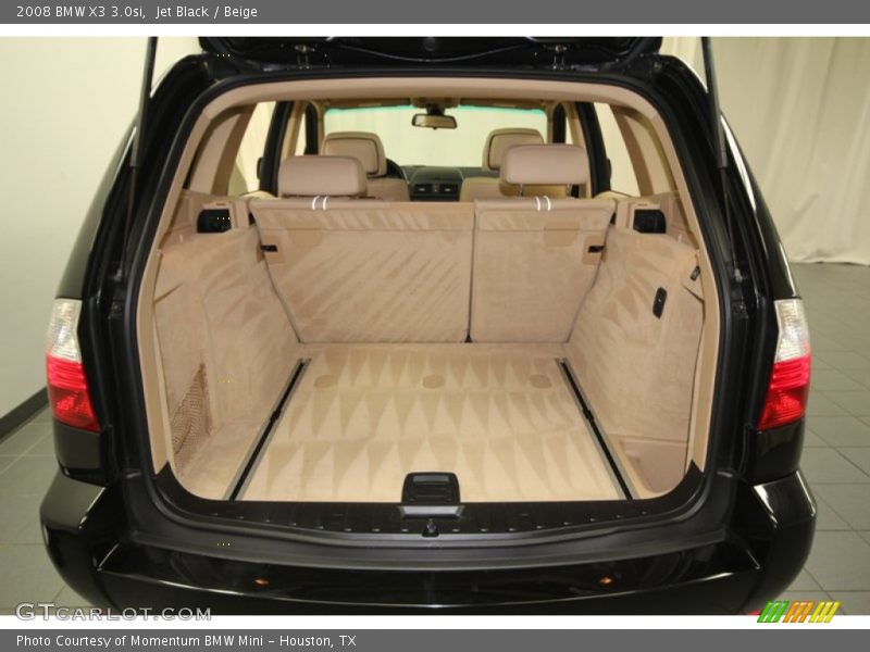 Jet Black / Beige 2008 BMW X3 3.0si