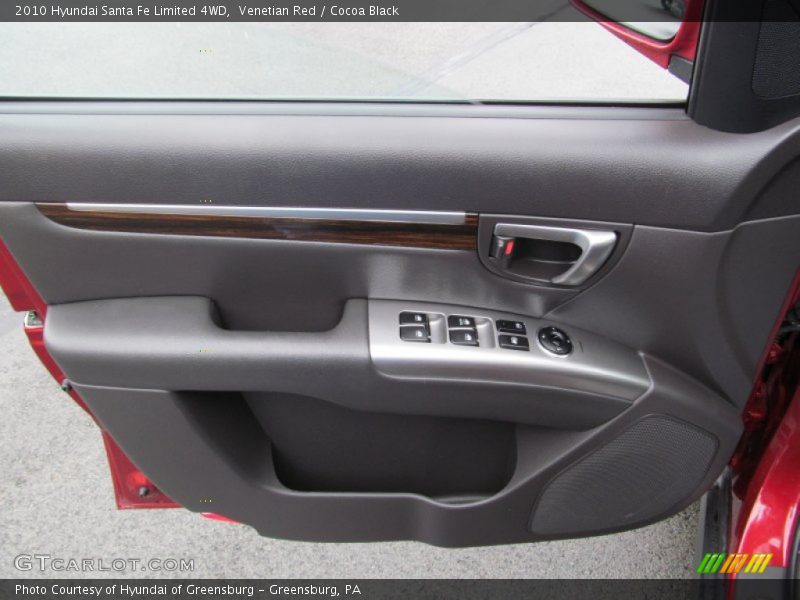 Venetian Red / Cocoa Black 2010 Hyundai Santa Fe Limited 4WD