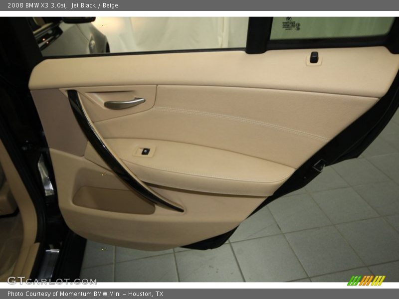 Jet Black / Beige 2008 BMW X3 3.0si