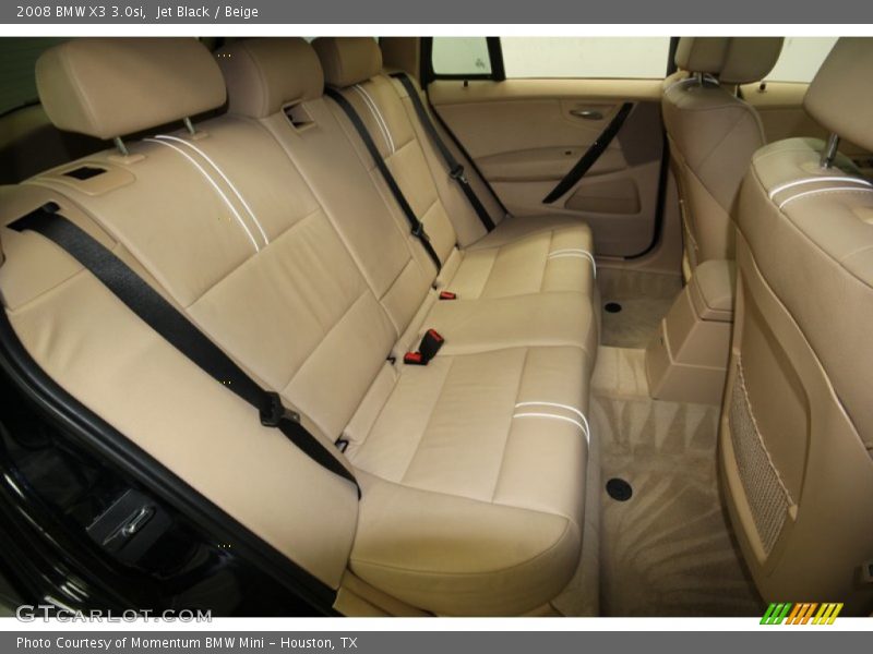 Jet Black / Beige 2008 BMW X3 3.0si