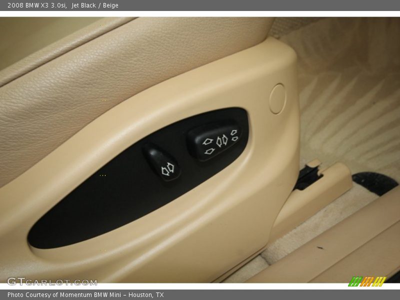 Jet Black / Beige 2008 BMW X3 3.0si