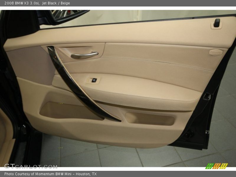 Jet Black / Beige 2008 BMW X3 3.0si