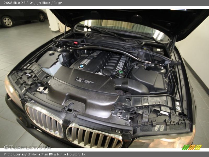 Jet Black / Beige 2008 BMW X3 3.0si