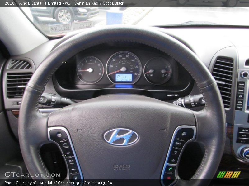 Venetian Red / Cocoa Black 2010 Hyundai Santa Fe Limited 4WD