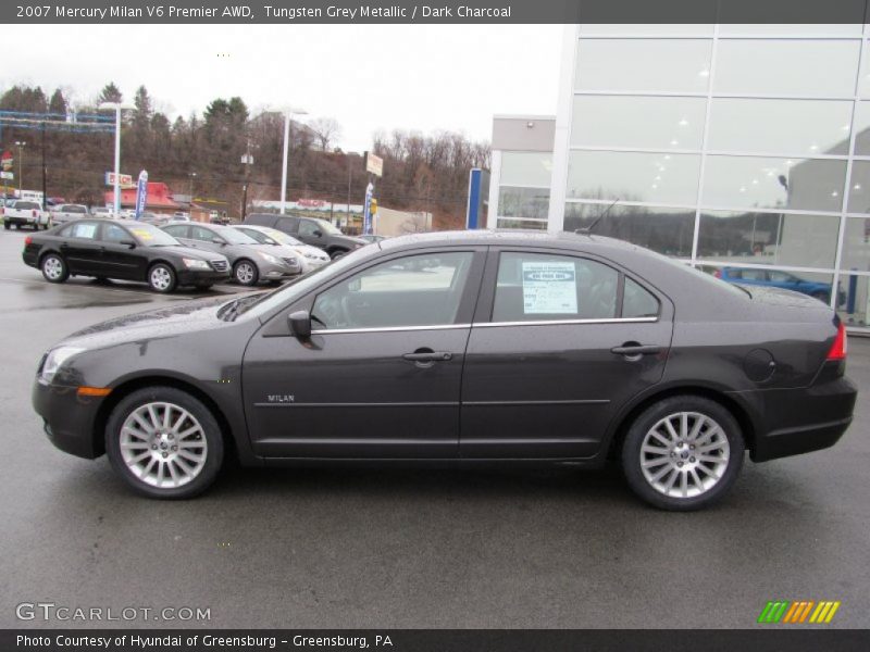 Tungsten Grey Metallic / Dark Charcoal 2007 Mercury Milan V6 Premier AWD