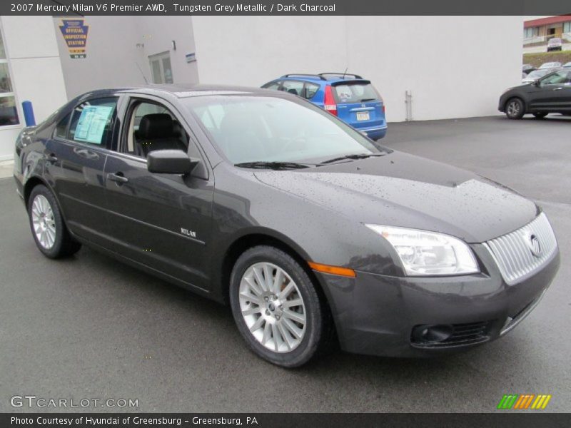 Tungsten Grey Metallic / Dark Charcoal 2007 Mercury Milan V6 Premier AWD